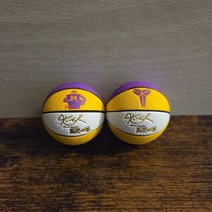 2 Limited Edition Kobe Bryant Mini Basketball Collectible